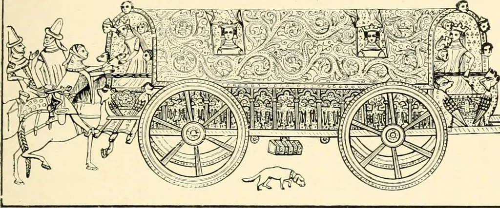 An illustration from Carriages & coaches : their history & their evolution, 1912, leaf 58