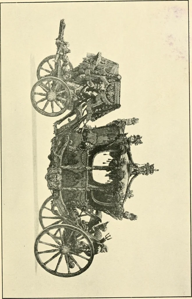 An illustration from Carriages & coaches : their history & their evolution, 1912, leaf 8