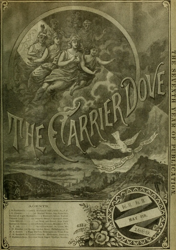 An illustration from The Carrier dove, 1884, leaf 234