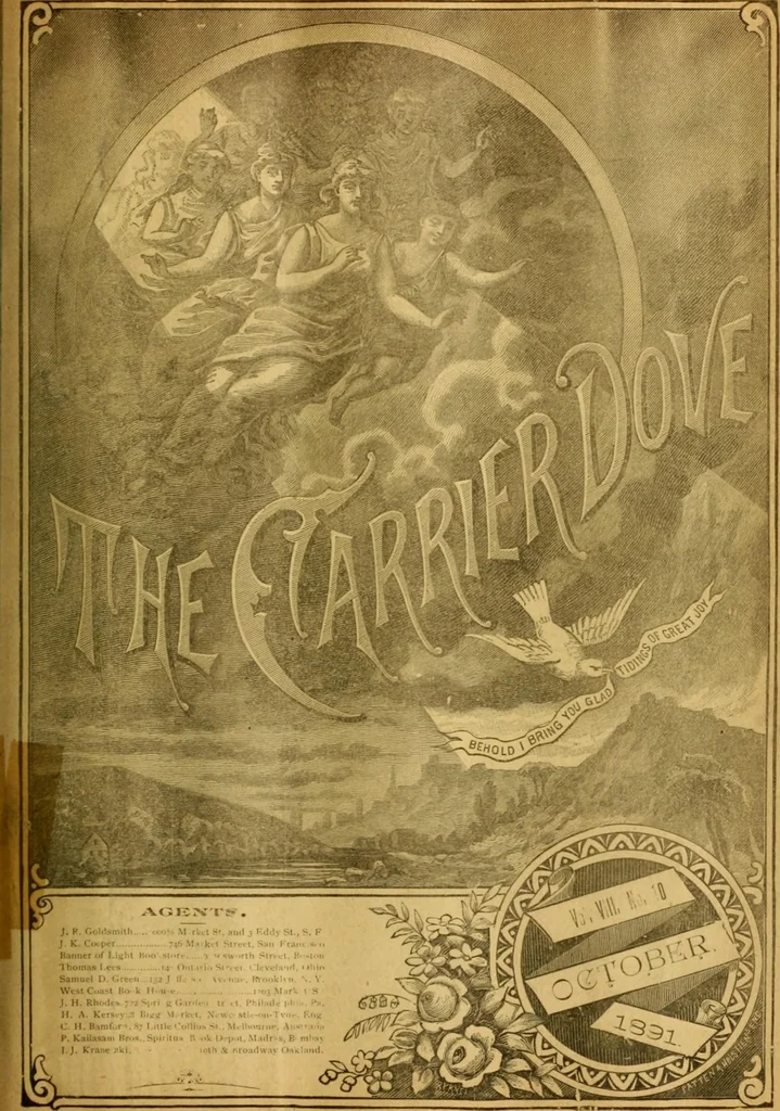 An illustration from The Carrier dove, 1884, leaf 480