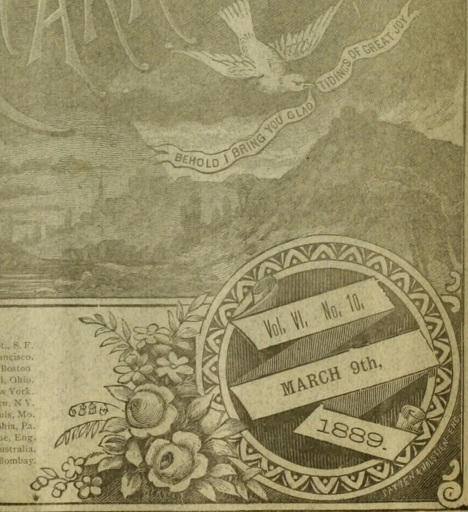 An illustration from The Carrier dove, 1884, leaf 6