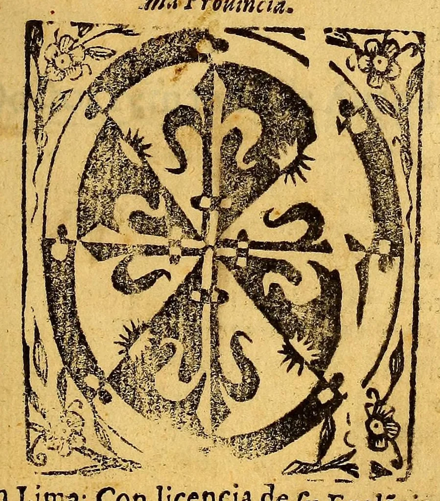 An illustration from Carta pastoral consolatoria. : Dirigida a los dos nobilissimos cabildos, eclesiastico, y secular de la gran ciudad del Cuzco, y a sus habitadores todos. Con ocasion de vn formidable temblor, que huuo en ella, en 31. de marco deste año de 1650. Iuan, indigno obispo de la misma ciudad.. Salud en el Señor, 1650, leaf 57