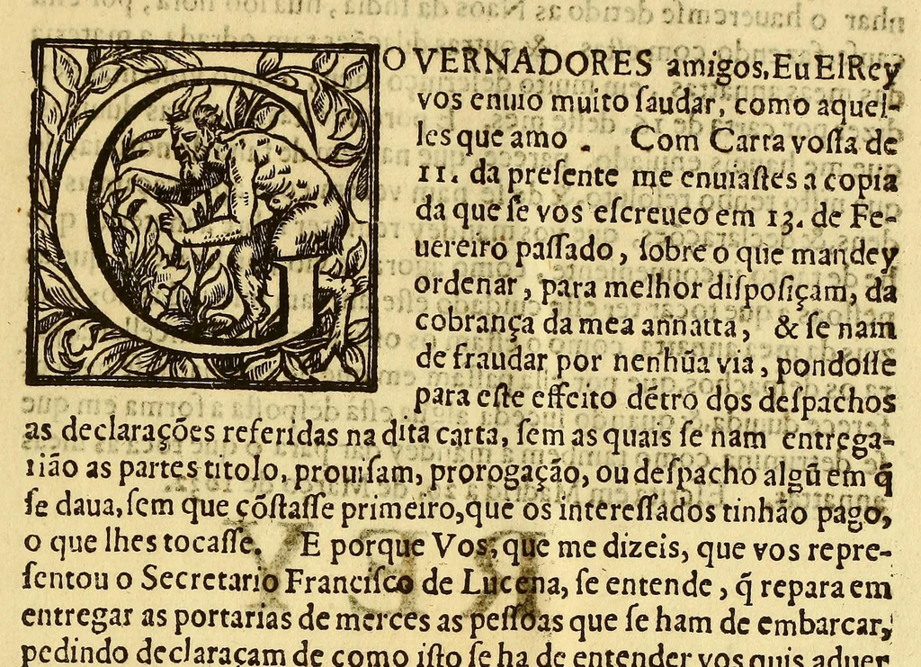 An illustration from Cartas, 1632, leaf 37