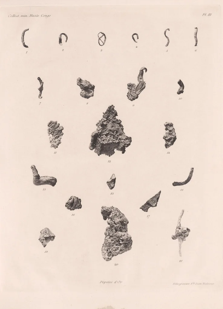 An illustration from Carte géologique du Katanga et notes descriptives, 1908, leaf 111