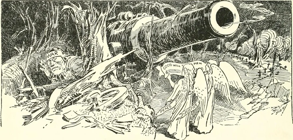 An illustration from Cartoons by Bradley, cartoonist of the Chicago Daily News;, 1917, leaf 101