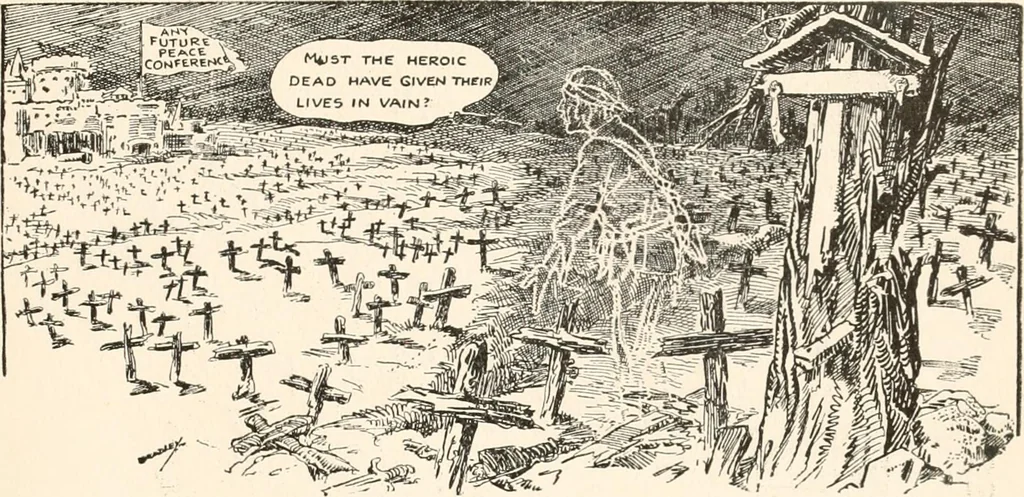 An illustration from Cartoons by Bradley, cartoonist of the Chicago Daily News;, 1917, leaf 102