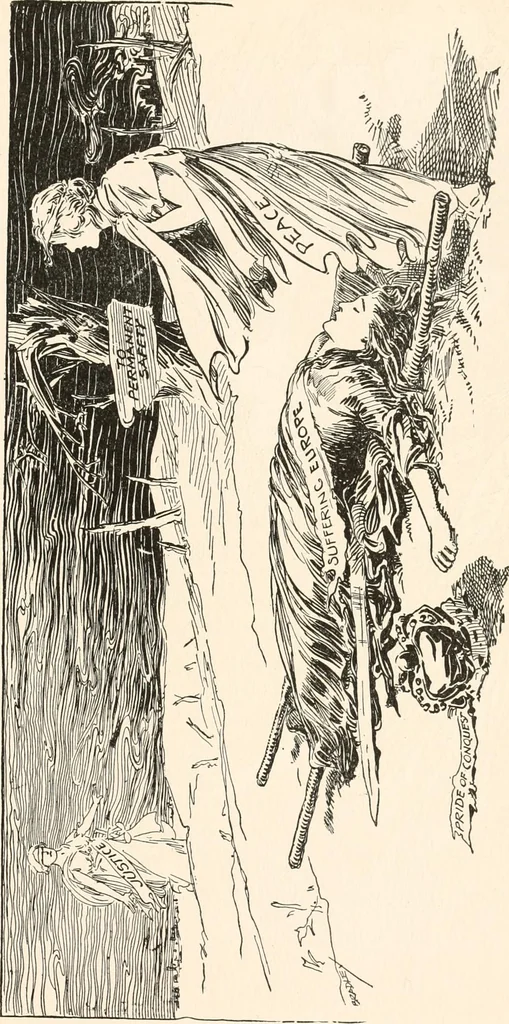 An illustration from Cartoons by Bradley, cartoonist of the Chicago Daily News;, 1917, leaf 104