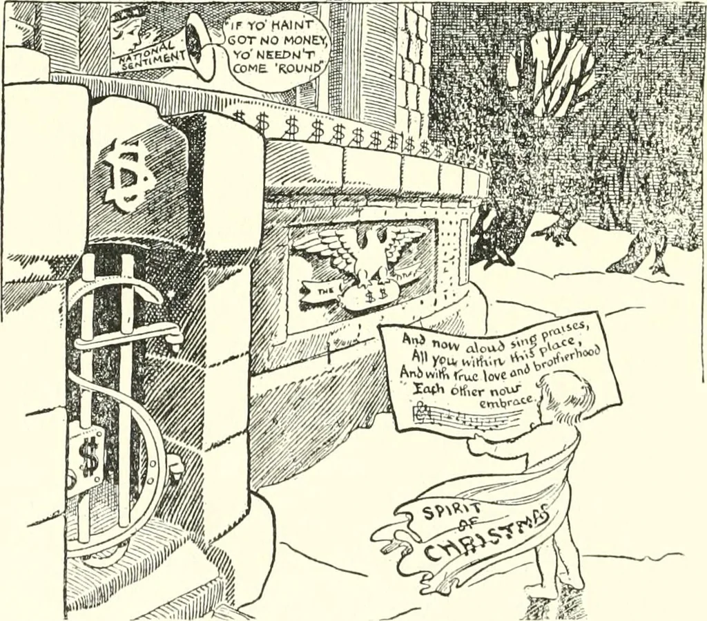 An illustration from Cartoons by Bradley, cartoonist of the Chicago Daily News;, 1917, leaf 105