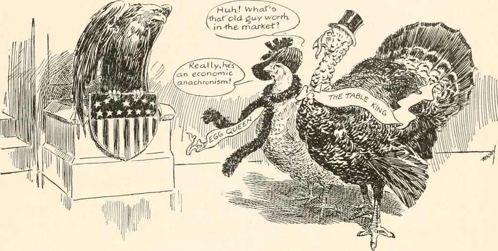 An illustration from Cartoons by Bradley, cartoonist of the Chicago Daily News;, 1917, leaf 106