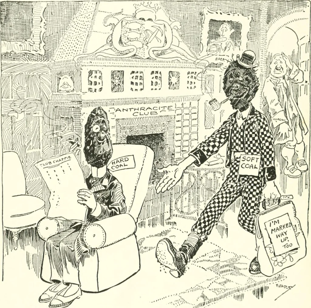 An illustration from Cartoons by Bradley, cartoonist of the Chicago Daily News;, 1917, leaf 43