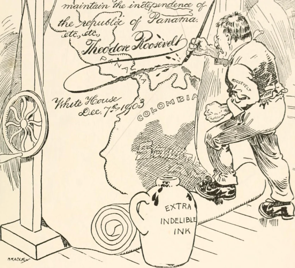 An illustration from Cartoons by Bradley, cartoonist of the Chicago Daily News;, 1917, leaf 44
