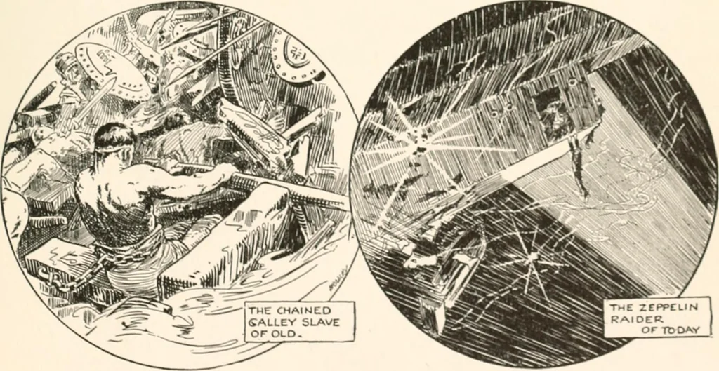 An illustration from Cartoons by Bradley, cartoonist of the Chicago Daily News;, 1917, leaf 50