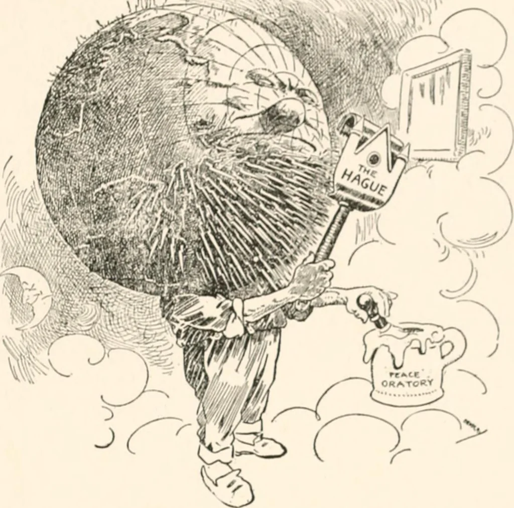 An illustration from Cartoons by Bradley, cartoonist of the Chicago Daily News;, 1917, leaf 54