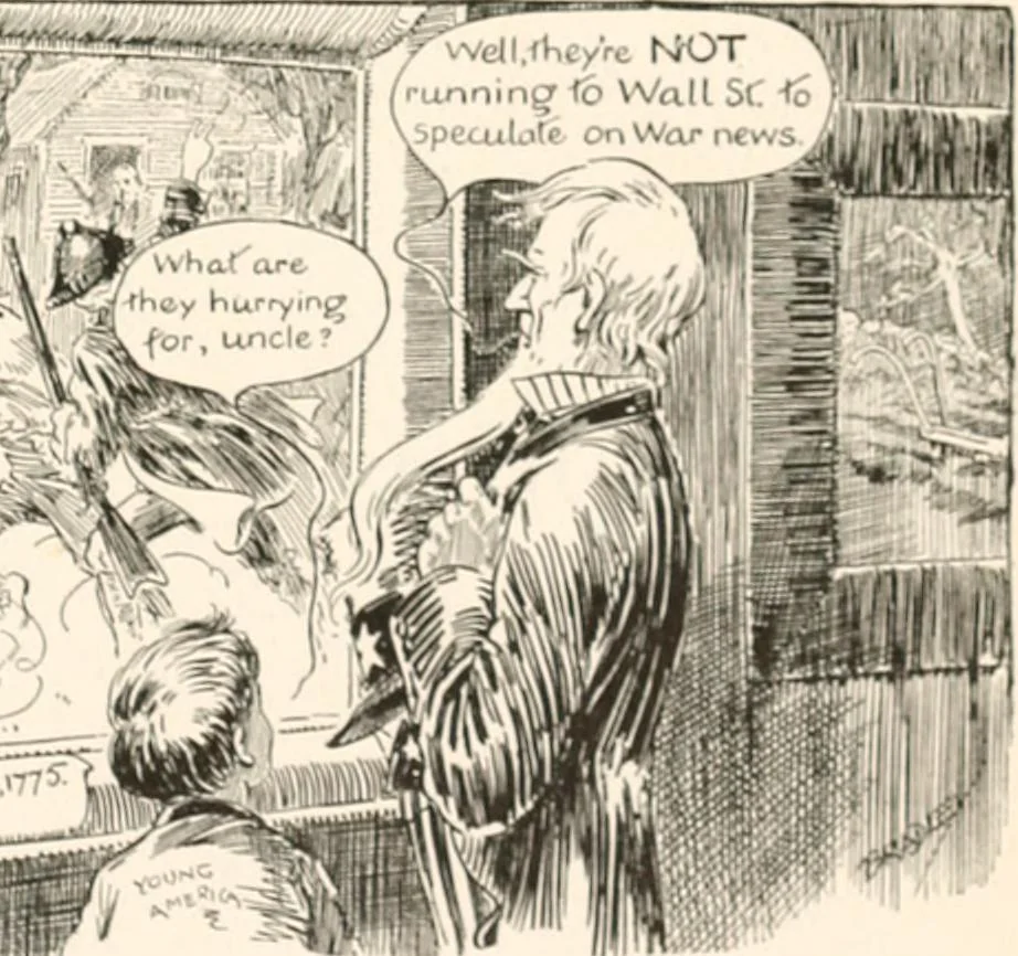 An illustration from Cartoons by Bradley, cartoonist of the Chicago Daily News;, 1917, leaf 54