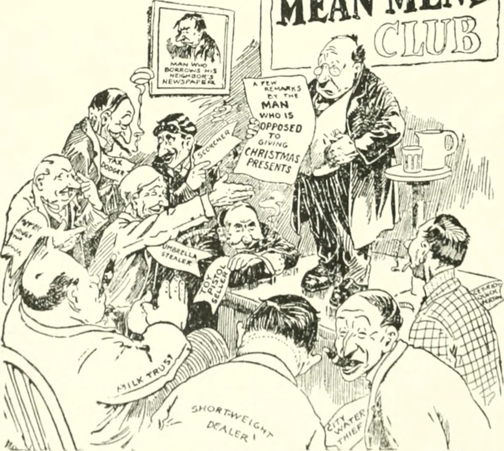 An illustration from Cartoons by Bradley, cartoonist of the Chicago Daily News;, 1917, leaf 55