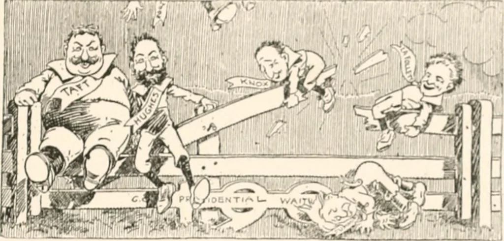 An illustration from Cartoons by Bradley, cartoonist of the Chicago Daily News;, 1917, leaf 58