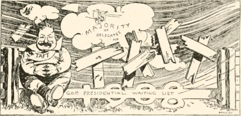 An illustration from Cartoons by Bradley, cartoonist of the Chicago Daily News;, 1917, leaf 58