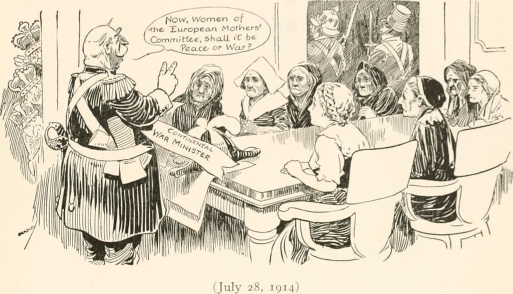 An illustration from Cartoons by Bradley, cartoonist of the Chicago Daily News;, 1917, leaf 68