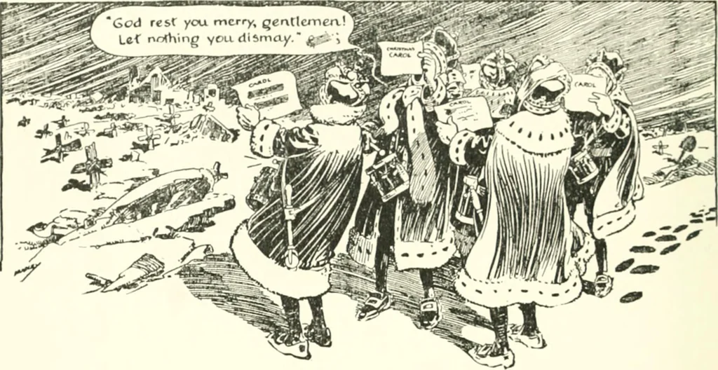 An illustration from Cartoons by Bradley, cartoonist of the Chicago Daily News;, 1917, leaf 75