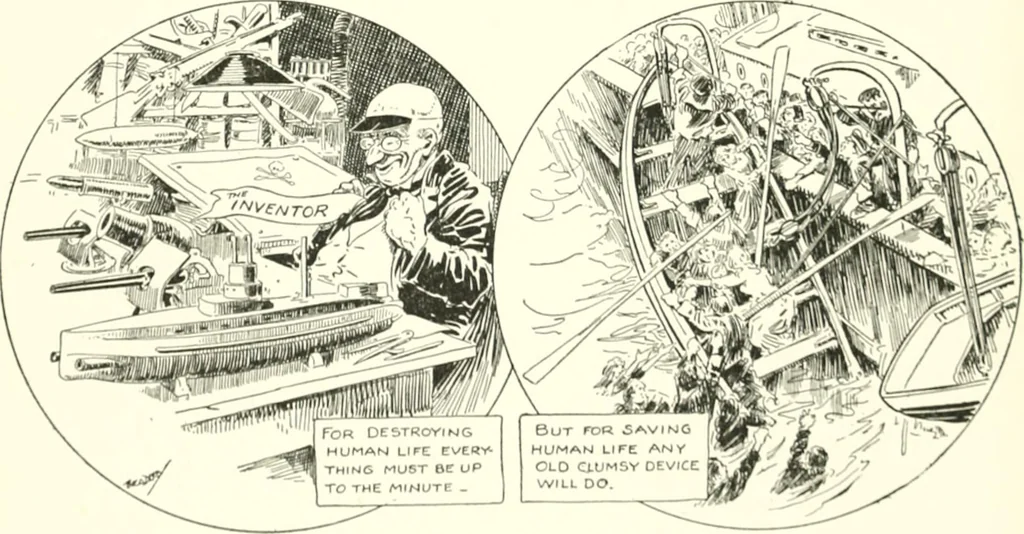 An illustration from Cartoons by Bradley, cartoonist of the Chicago Daily News;, 1917, leaf 77