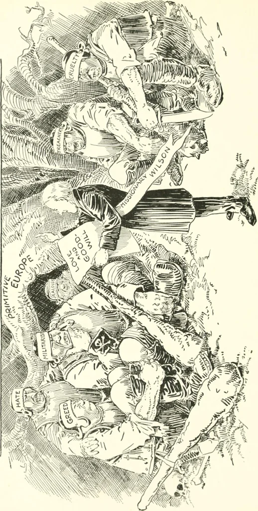An illustration from Cartoons by Bradley, cartoonist of the Chicago Daily News;, 1917, leaf 79