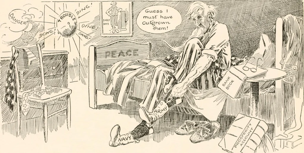 An illustration from Cartoons by Bradley, cartoonist of the Chicago Daily News;, 1917, leaf 80