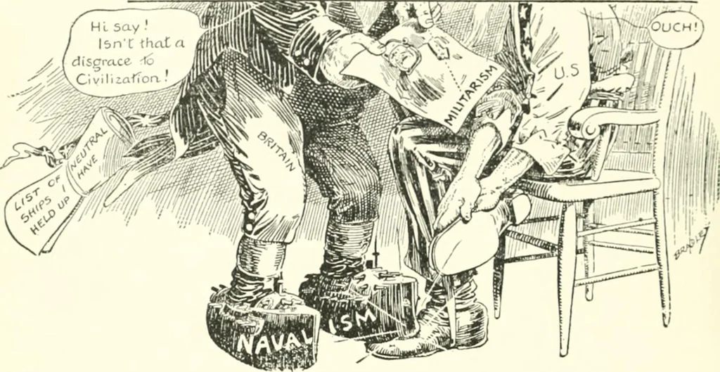 An illustration from Cartoons by Bradley, cartoonist of the Chicago Daily News;, 1917, leaf 83