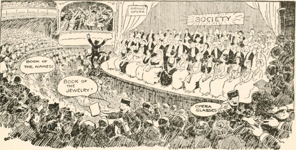 An illustration from Cartoons by Bradley, cartoonist of the Chicago Daily News;, 1917, leaf 84