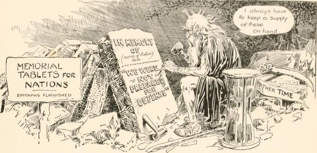 An illustration from Cartoons by Bradley, cartoonist of the Chicago Daily News;, 1917, leaf 88