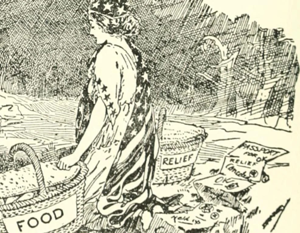 An illustration from Cartoons by Bradley, cartoonist of the Chicago Daily News;, 1917, leaf 91