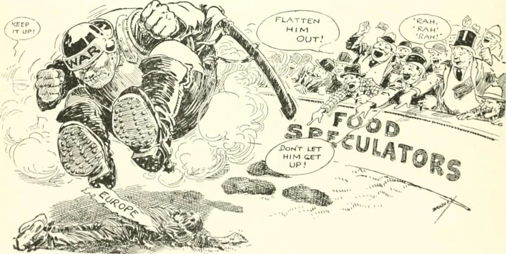 An illustration from Cartoons by Bradley, cartoonist of the Chicago Daily News;, 1917, leaf 93