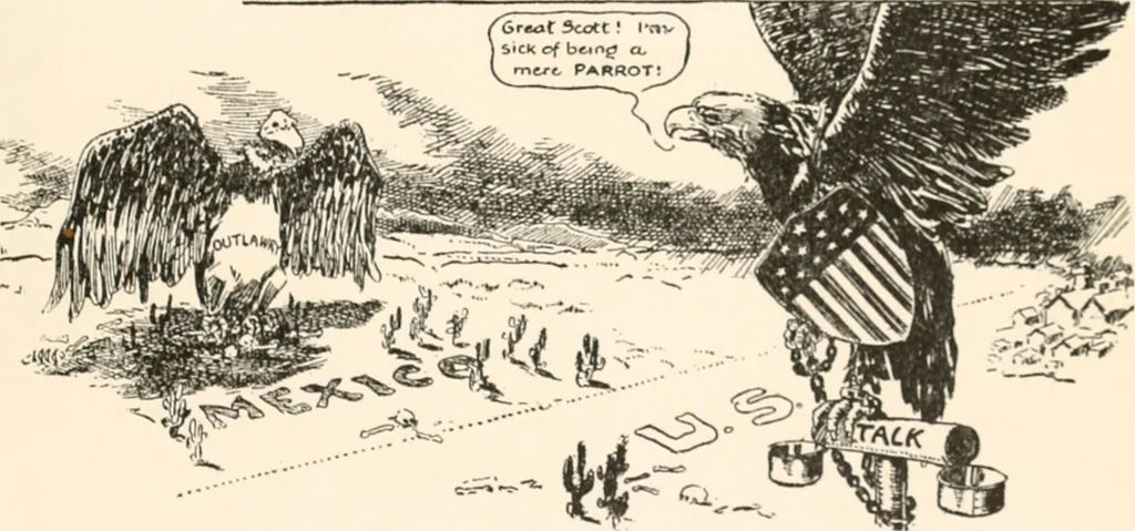 An illustration from Cartoons by Bradley, cartoonist of the Chicago Daily News;, 1917, leaf 96