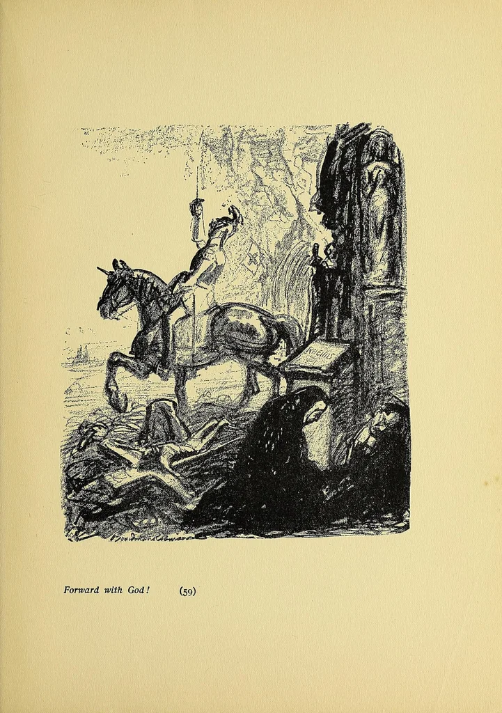 An illustration from Cartoons on the war, 1915, leaf 67