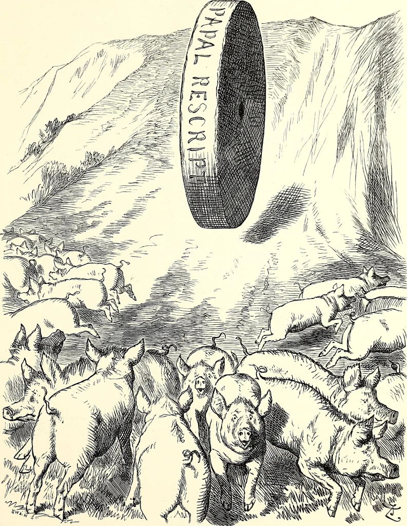 An illustration from Cartoons : Selected from the pages of "Punch", 1901, leaf 100