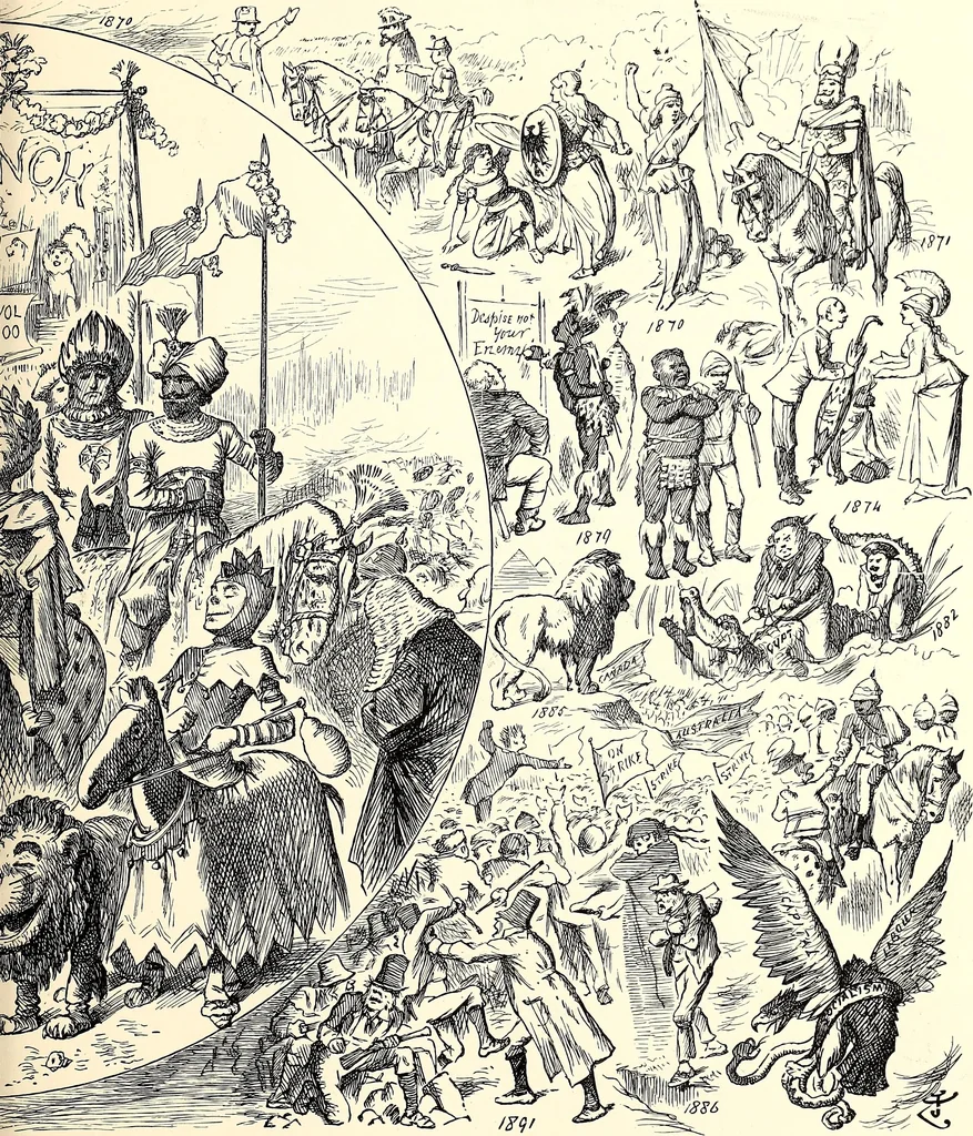 An illustration from Cartoons : Selected from the pages of "Punch", 1901, leaf 112