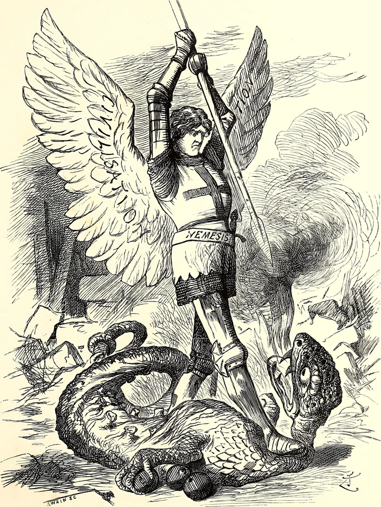 An illustration from Cartoons : Selected from the pages of "Punch", 1901, leaf 122