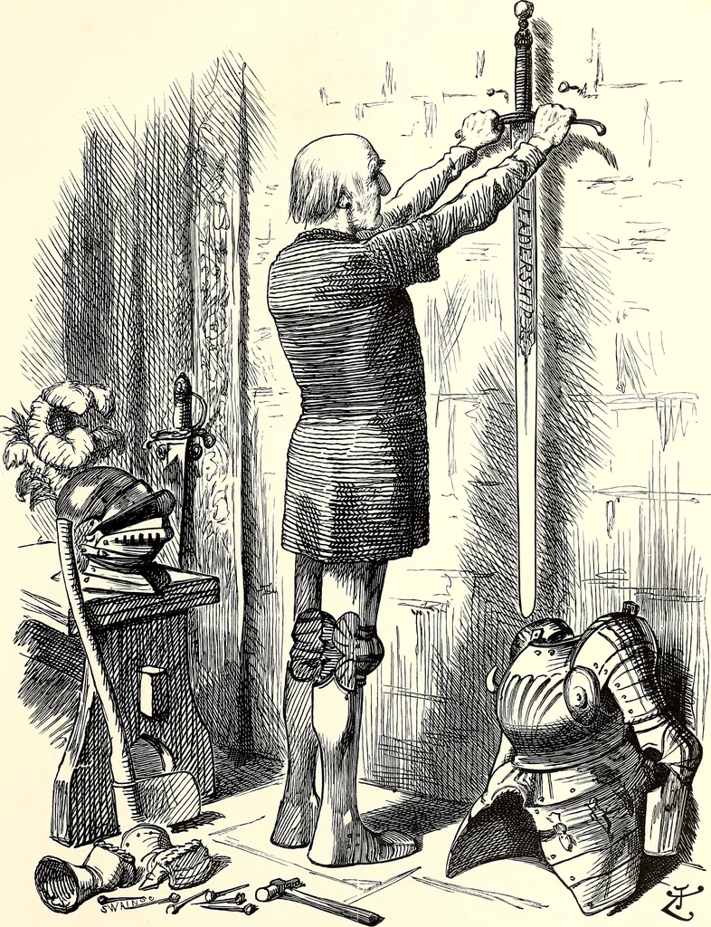 An illustration from Cartoons : Selected from the pages of "Punch", 1901, leaf 136