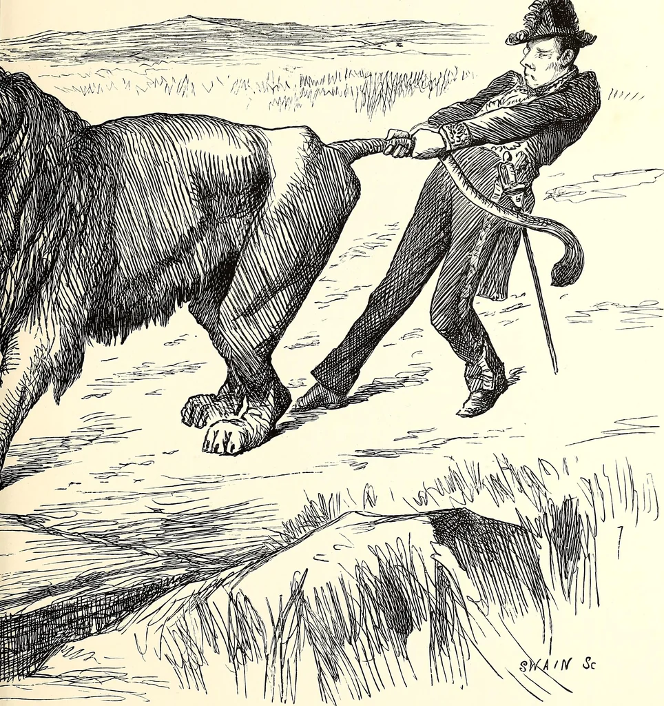 An illustration from Cartoons : Selected from the pages of "Punch", 1901, leaf 152