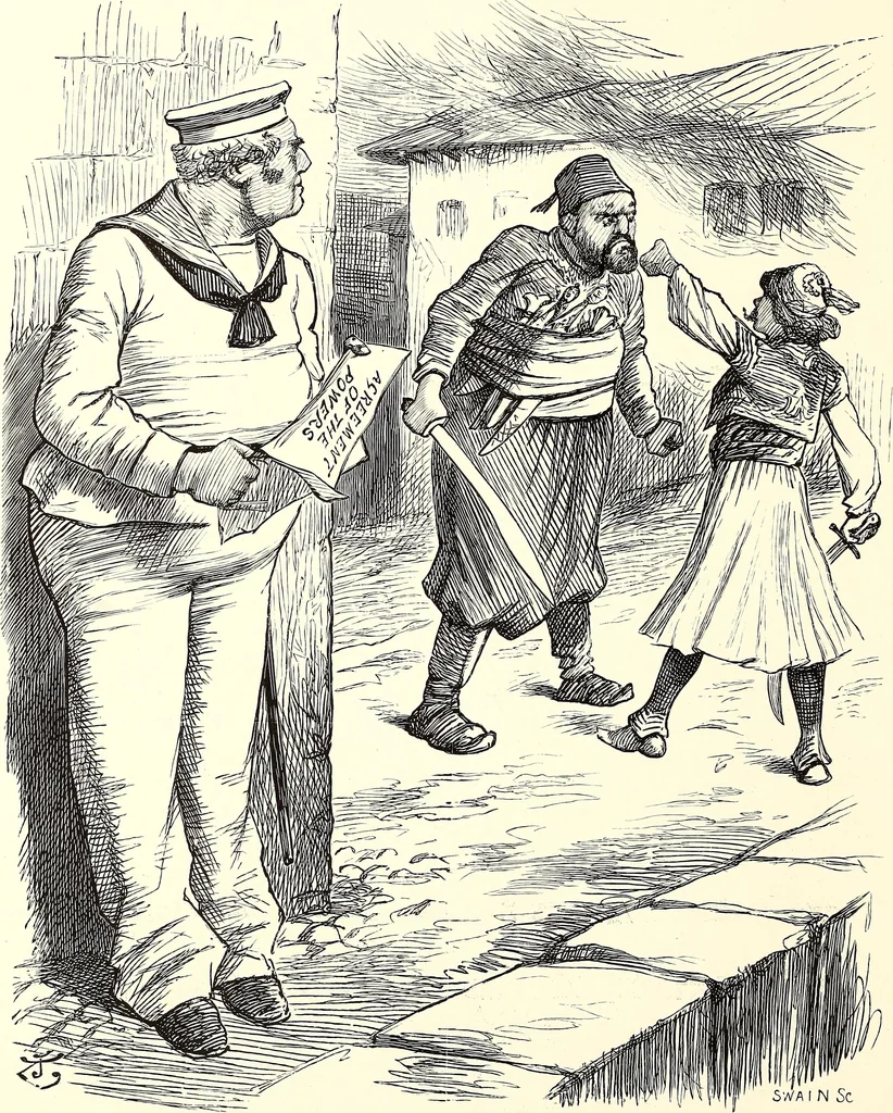 An illustration from Cartoons : Selected from the pages of "Punch", 1901, leaf 159
