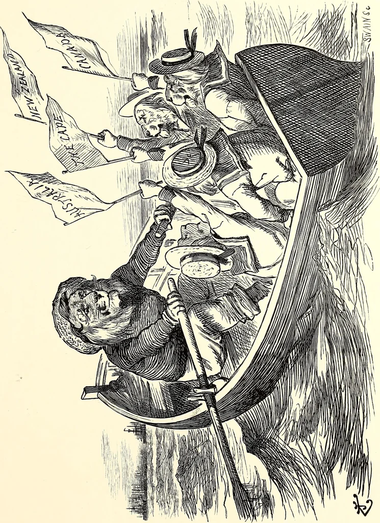 An illustration from Cartoons : Selected from the pages of "Punch", 1901, leaf 162