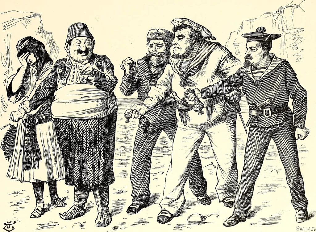An illustration from Cartoons : Selected from the pages of "Punch", 1901, leaf 166