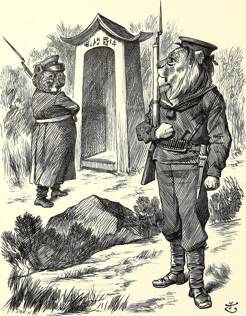 An illustration from Cartoons : Selected from the pages of "Punch", 1901, leaf 169