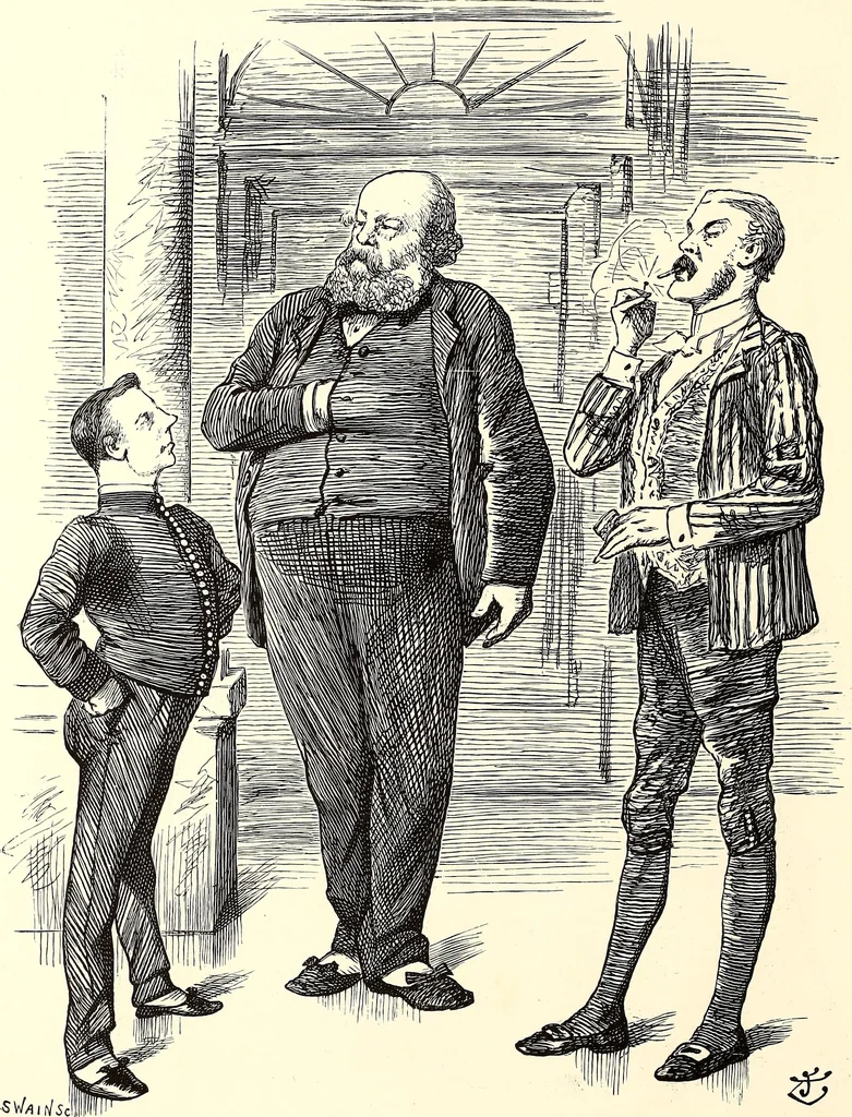 An illustration from Cartoons : Selected from the pages of "Punch", 1901, leaf 181