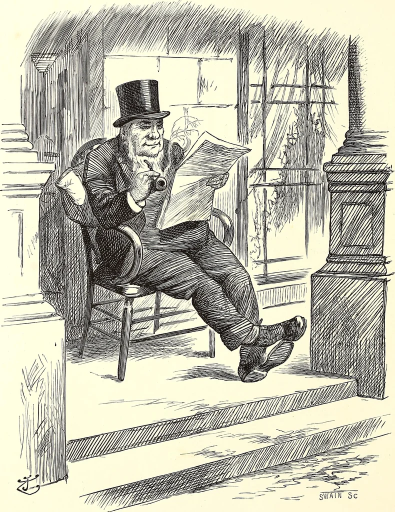 An illustration from Cartoons : Selected from the pages of "Punch", 1901, leaf 185