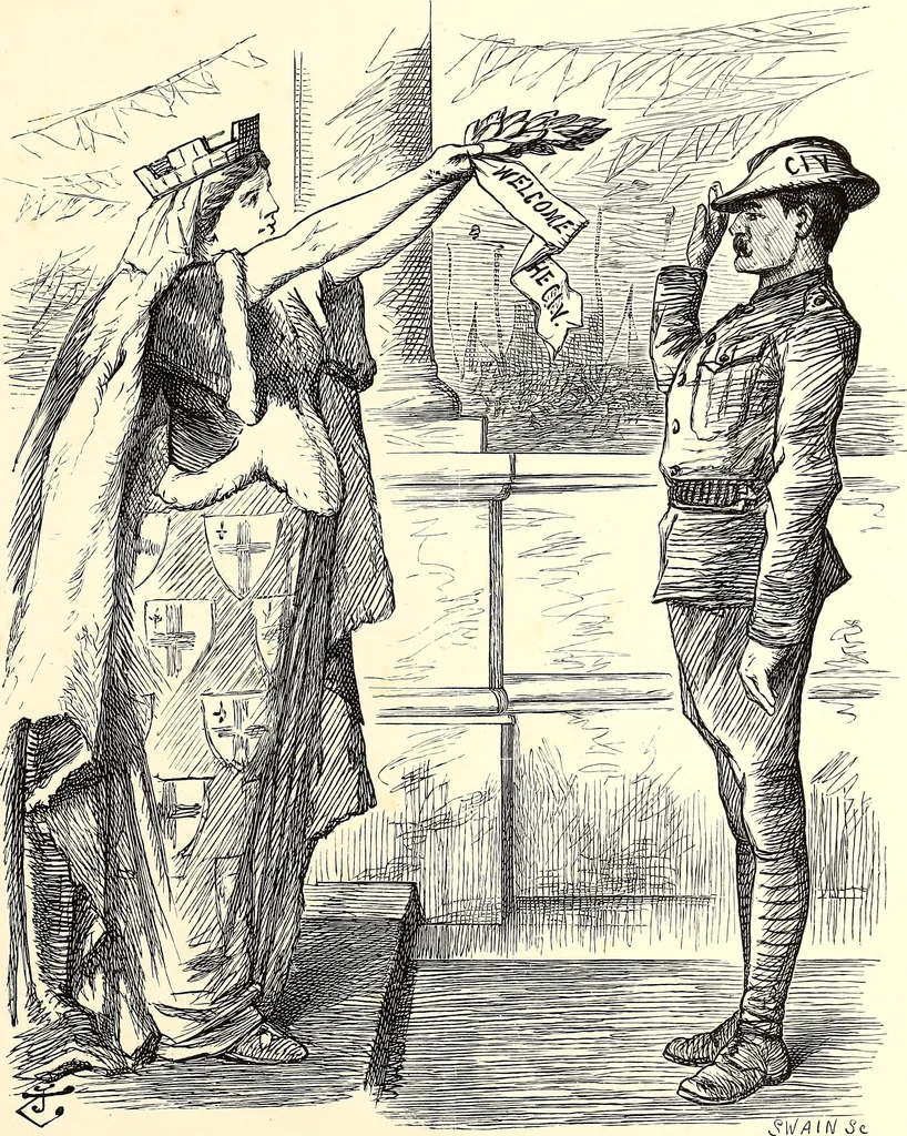 An illustration from Cartoons : Selected from the pages of "Punch", 1901, leaf 192