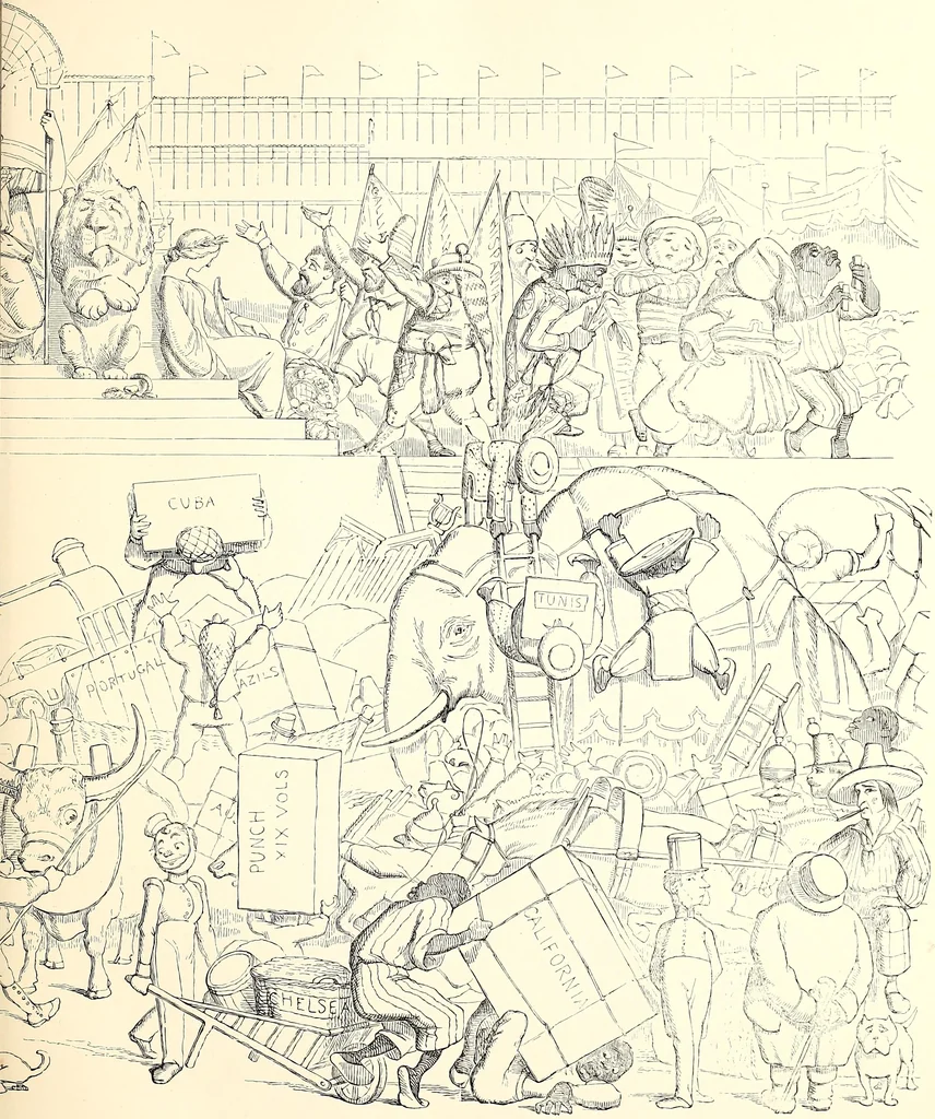 An illustration from Cartoons : Selected from the pages of "Punch", 1901, leaf 20
