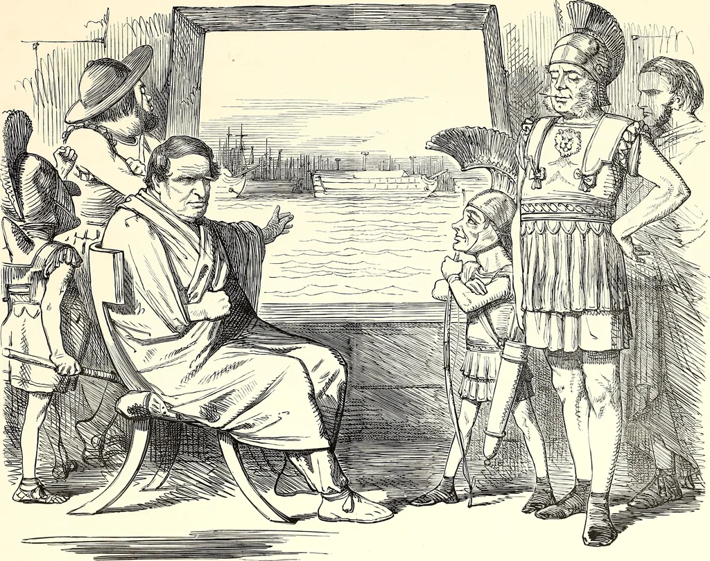 An illustration from Cartoons : Selected from the pages of "Punch", 1901, leaf 28