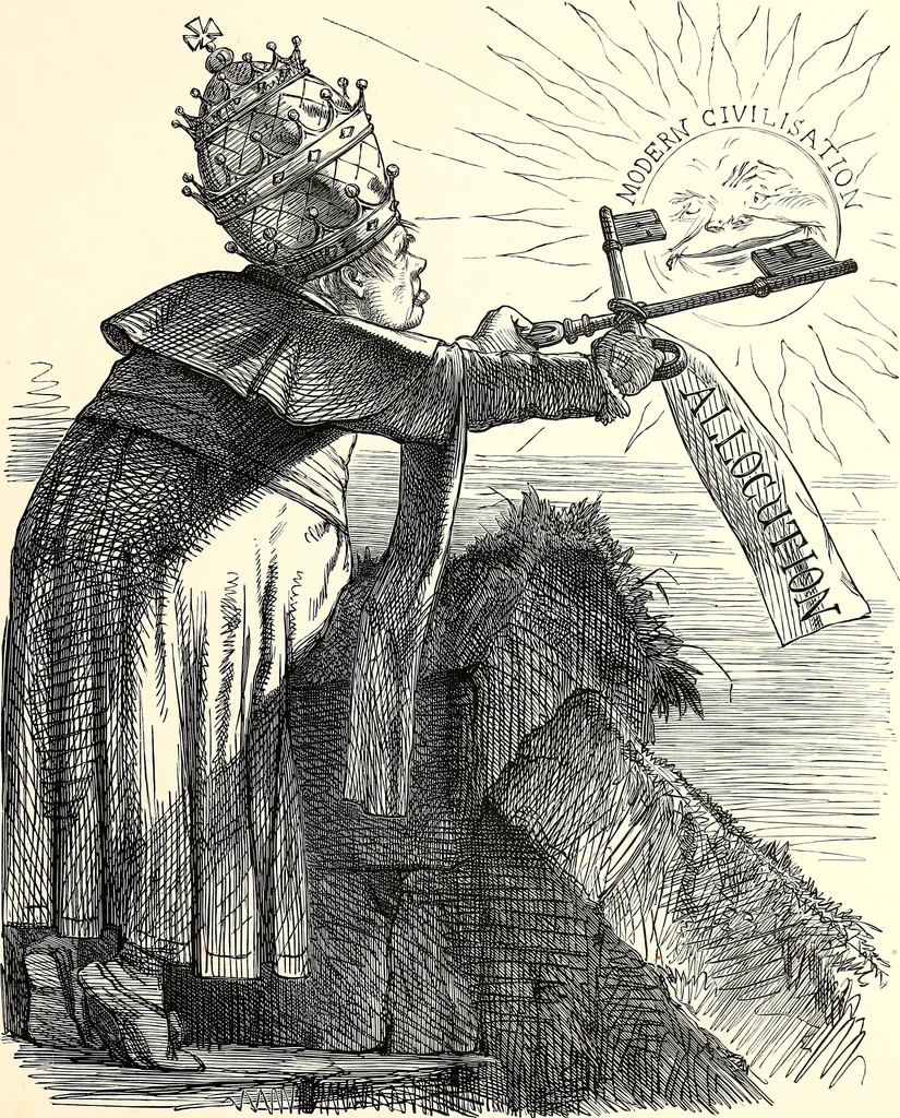 An illustration from Cartoons : Selected from the pages of "Punch", 1901, leaf 32