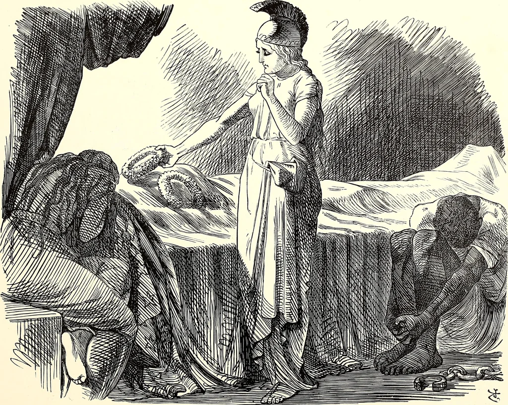 An illustration from Cartoons : Selected from the pages of "Punch", 1901, leaf 45