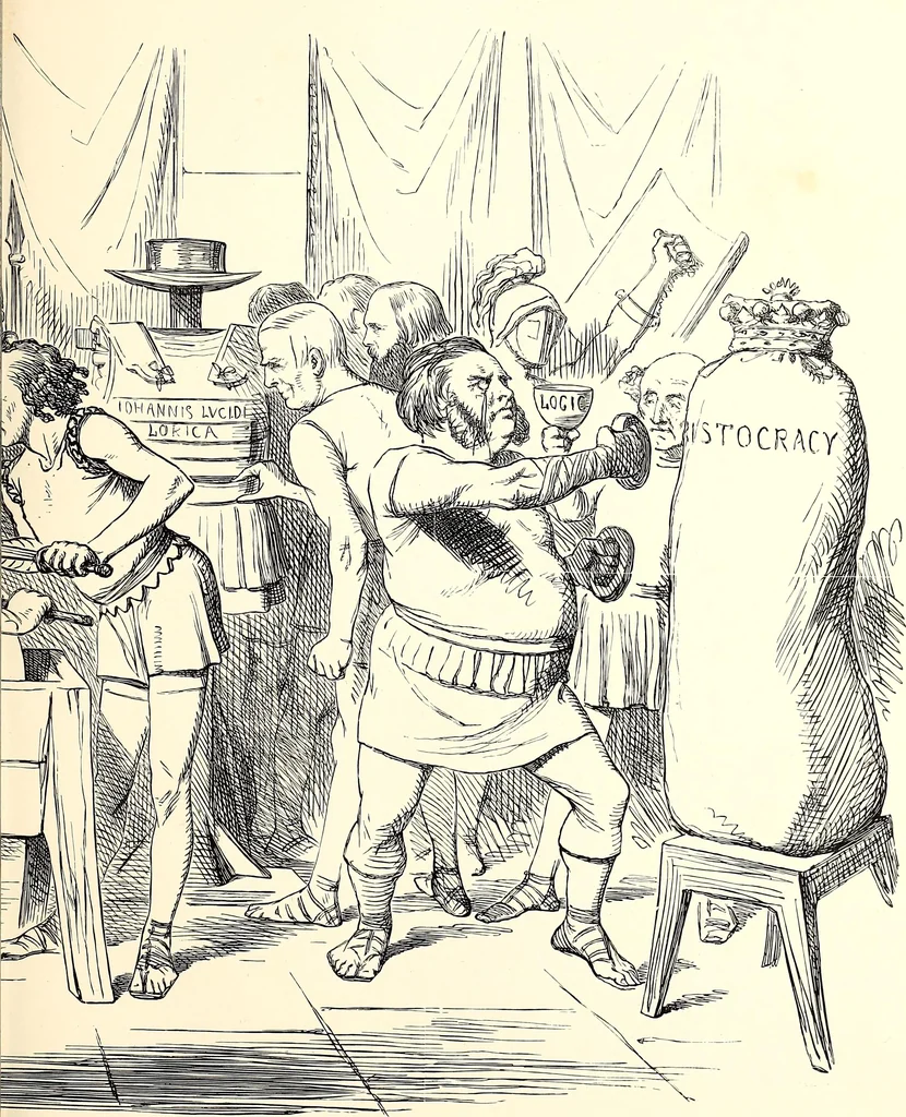An illustration from Cartoons : Selected from the pages of "Punch", 1901, leaf 48